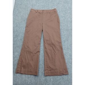 LRL Ralph Lauren Pants Women 12 Brown Wide Leg Trouser‎ Casual Career Stretch